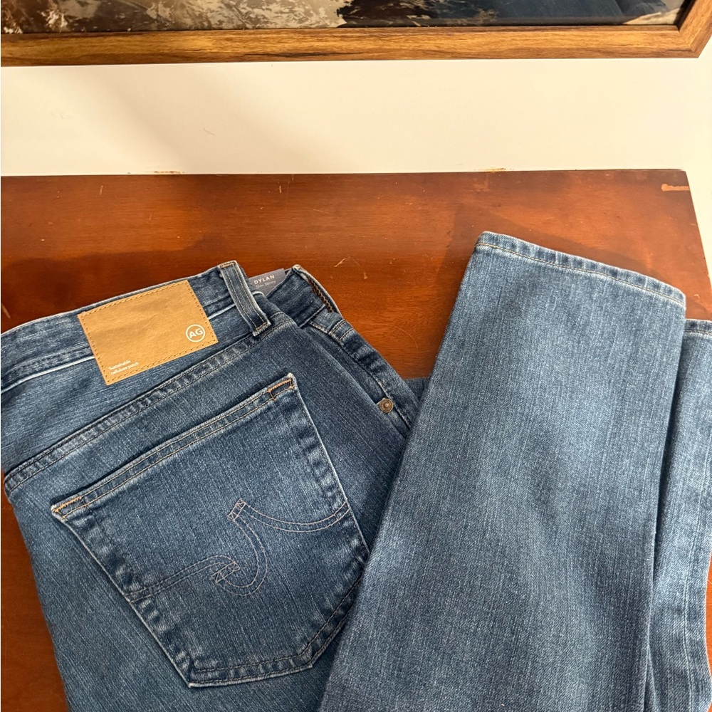 AG Adriano Goldschmied Straight Blue Jeans